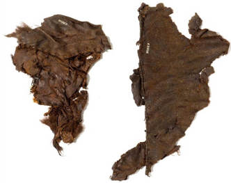 Rester af skindkappe fundet under anden verdenskrig