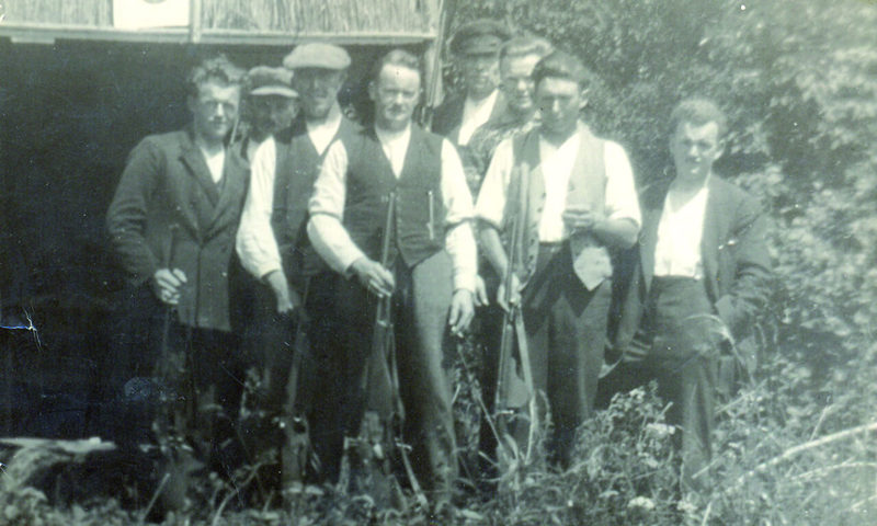 Skytter i Horreby Lyng. Foto: Stubbekøbing Lokalhistoriske Arkiv